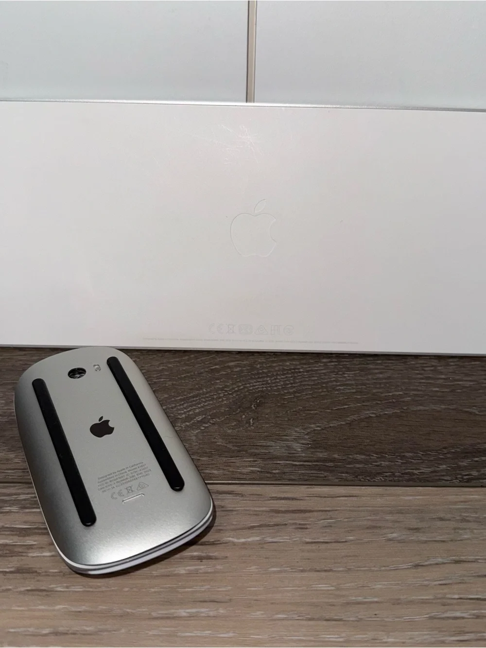 Apple Magic Keyboard & Mouse in white/silver